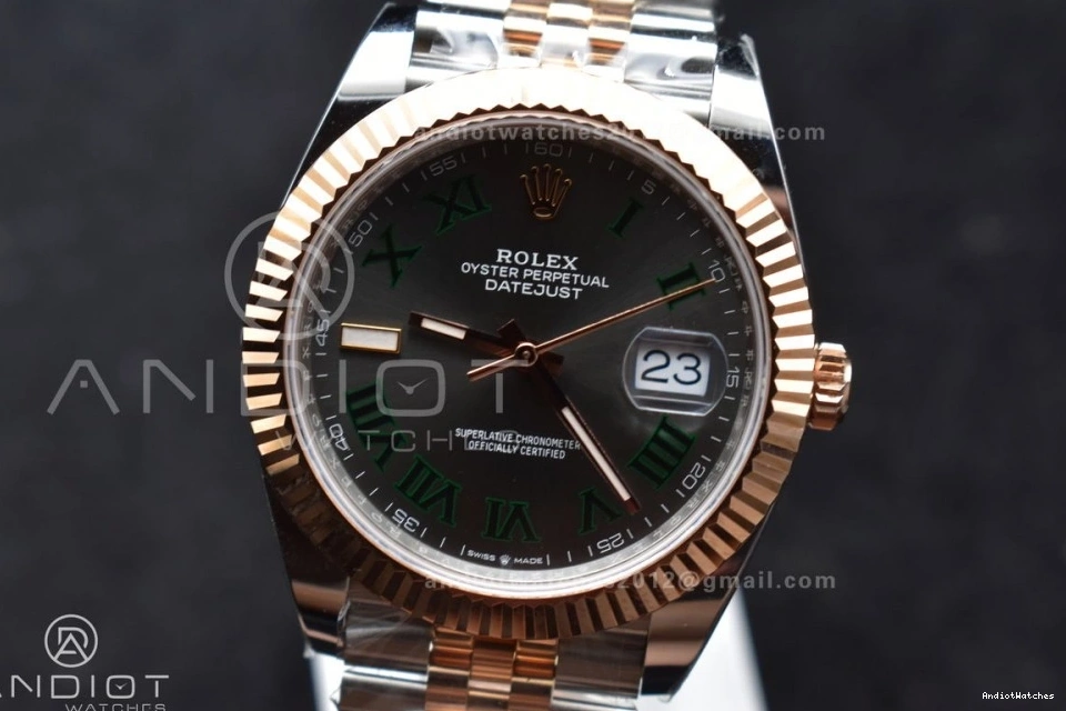 on RG 1:1 Gray ARF (Gain SH3235 612 Jubilee Steel SS SS RG Edition Bracelet 41 FreshLook Roman Green 126333 DateJust Dial Weight) 904L Best 1003